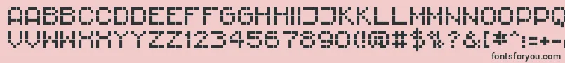 RittswoodimpresiveRegular Font – Black Fonts on Pink Background
