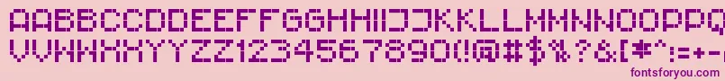 RittswoodimpresiveRegular Font – Purple Fonts on Pink Background