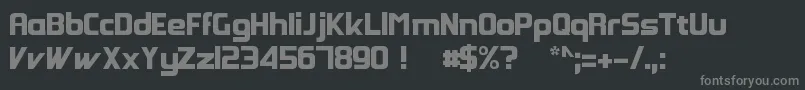 Saiba mais sobre a fonte GroovyFast Fonte GroovyFast – fontes cinzas em um fundo preto