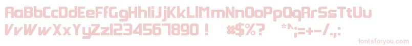 Шрифт GroovyFast – розовые шрифты на белом фоне