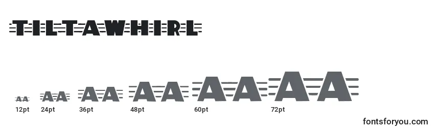 Размеры шрифта Tiltawhirl