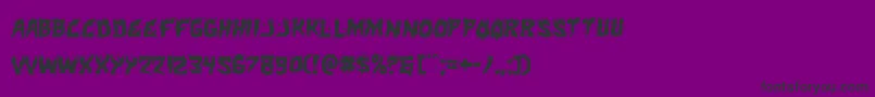 フォントHotkiss – 紫の背景に黒い文字
