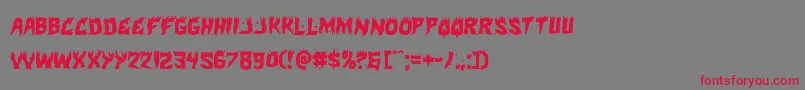 Hotkiss Font – Red Fonts on Gray Background