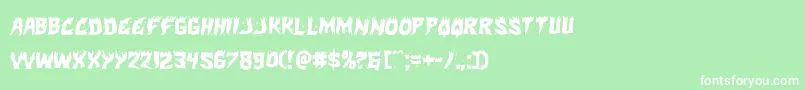 Hotkiss Font – White Fonts on Green Background