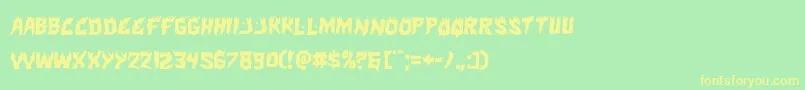 Hotkiss Font – Yellow Fonts on Green Background