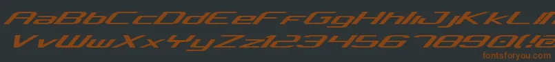 ConcielianExpanded-fontti – ruskeat fontit mustalla taustalla