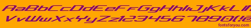 ConcielianExpanded Font – Purple Fonts on Orange Background