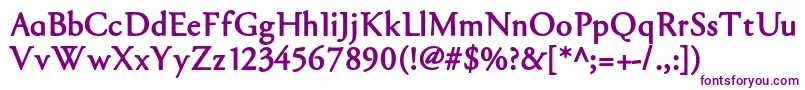 Garabl-fontti – violetit fontit