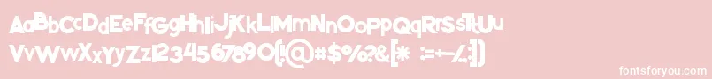 Kikoregular Font – White Fonts on Pink Background