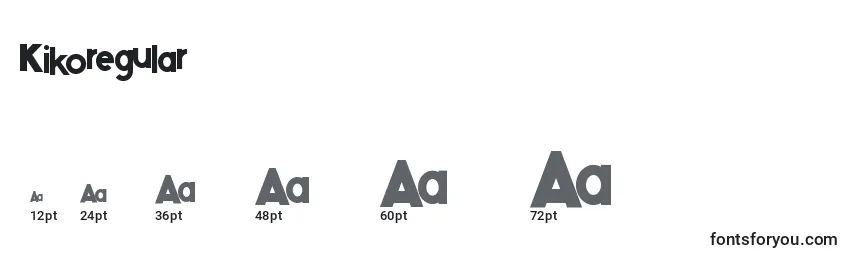 Kikoregular Font Sizes