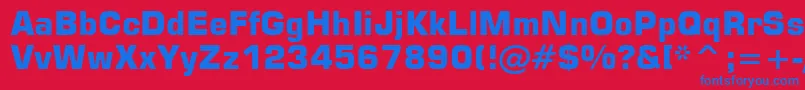 StMicrosquareBold Font – Blue Fonts on Red Background