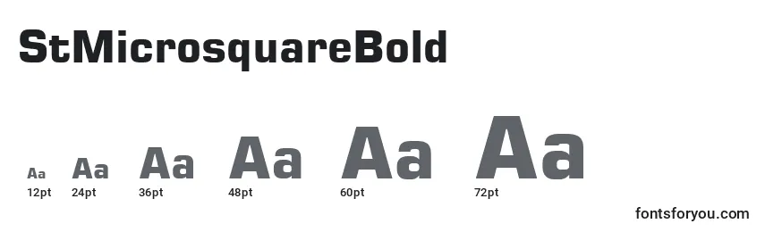 StMicrosquareBold Font Sizes