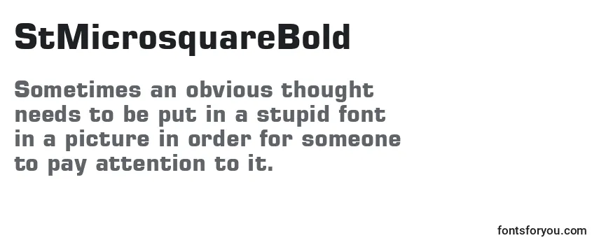 StMicrosquareBold Font