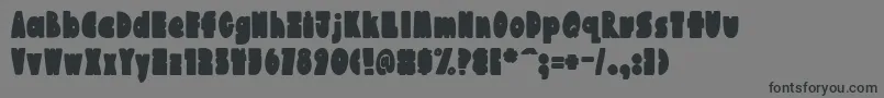 AustieBostChunkilicious Font – Black Fonts on Gray Background