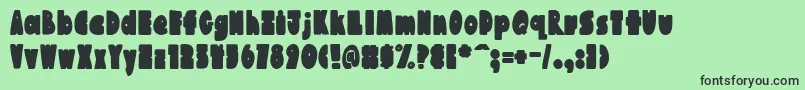 AustieBostChunkilicious Font – Black Fonts on Green Background