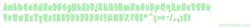 AustieBostChunkilicious Font – Green Fonts on White Background