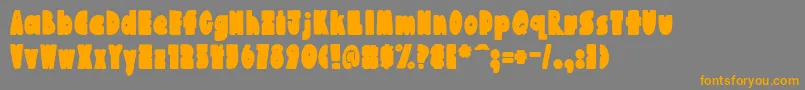 AustieBostChunkilicious Font – Orange Fonts on Gray Background