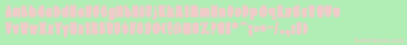 AustieBostChunkilicious Font – Pink Fonts on Green Background