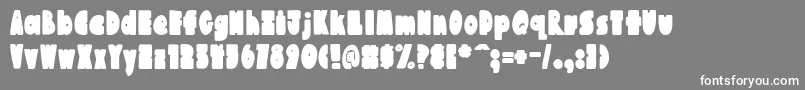 AustieBostChunkilicious Font – White Fonts on Gray Background