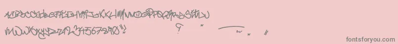 Подробнее о шрифте CrazyWriterz Шрифт CrazyWriterz – серые шрифты на розовом фоне