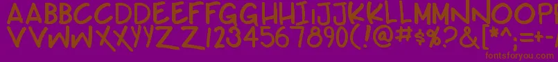Saiba mais sobre a fonte Teabeercustombb Fonte Teabeercustombb – fontes marrons em um fundo roxo