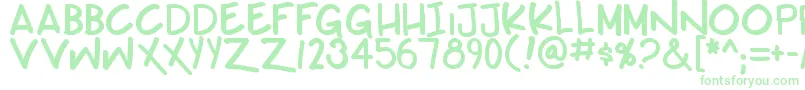 Teabeercustombb Font – Green Fonts on White Background