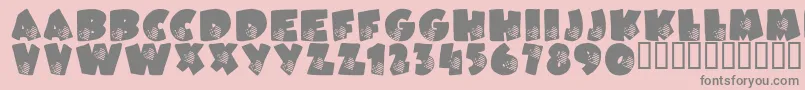 LcrAmericasHeartLsf Font – Gray Fonts on Pink Background