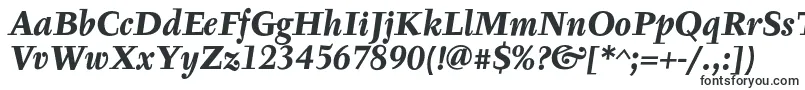 TyfaTextOtBoldItalic-Schriftart – OTF-Schriften