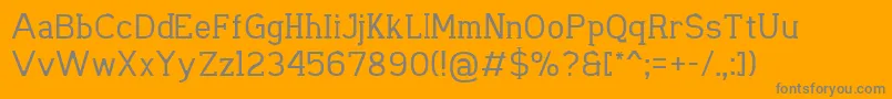 CarvedRock Font – Gray Fonts on Orange Background