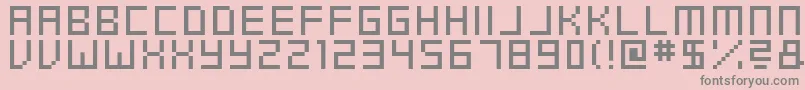 SwftV01 Font – Gray Fonts on Pink Background