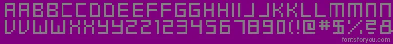 SwftV01 Font – Gray Fonts on Purple Background