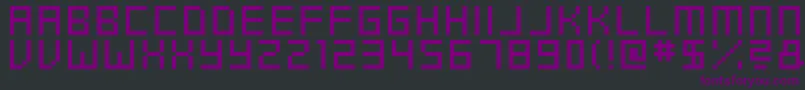 SwftV01 Font – Purple Fonts on Black Background