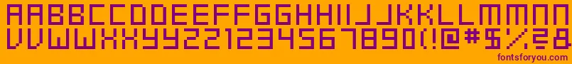 Шрифт SwftV01 – фиолетовые шрифты на оранжевом фоне