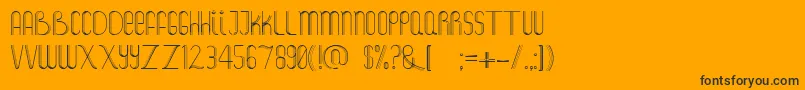 Salt Font – Black Fonts on Orange Background