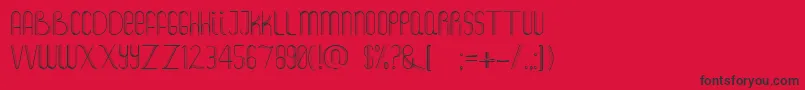 Salt Font – Black Fonts on Red Background
