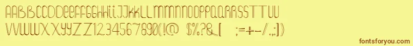 Salt Font – Brown Fonts on Yellow Background