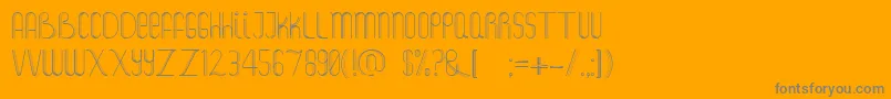 Salt Font – Gray Fonts on Orange Background