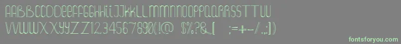 Salt Font – Green Fonts on Gray Background