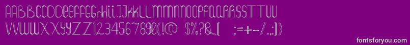 Salt Font – Green Fonts on Purple Background