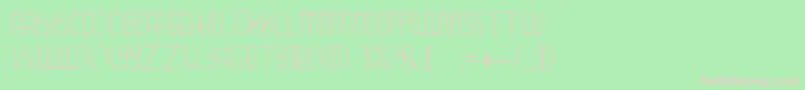Salt Font – Pink Fonts on Green Background