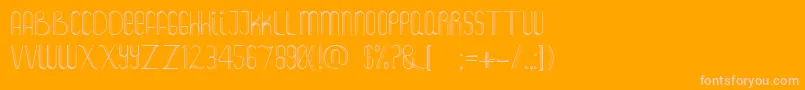 Salt Font – Pink Fonts on Orange Background