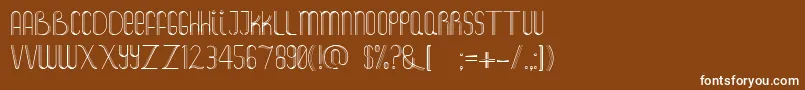 Salt Font – White Fonts on Brown Background