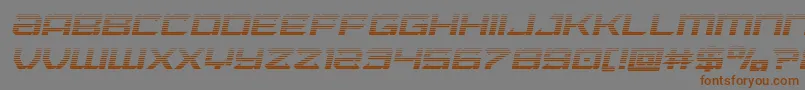Laserwolfgradital-Schriftart – Braune Schriften auf grauem Hintergrund
