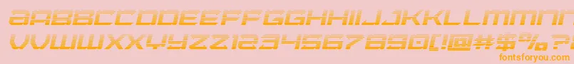 Laserwolfgradital Font – Orange Fonts on Pink Background