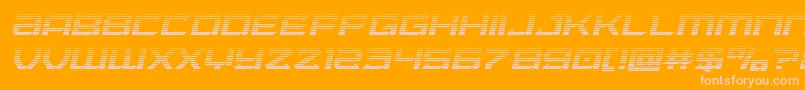 Laserwolfgradital Font – Pink Fonts on Orange Background