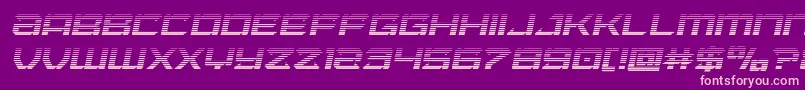 Laserwolfgradital Font – Pink Fonts on Purple Background