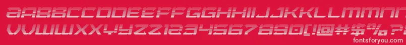 Laserwolfgradital Font – Pink Fonts on Red Background