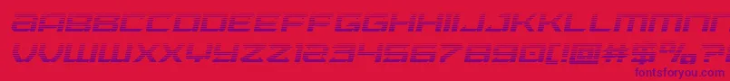 Шрифт Laserwolfgradital – фиолетовые шрифты на красном фоне