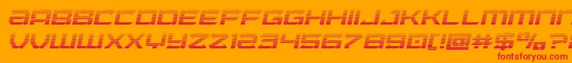 Laserwolfgradital Font – Red Fonts on Orange Background