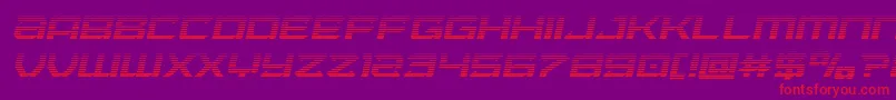 Laserwolfgradital Font – Red Fonts on Purple Background